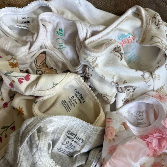 Lot of 6 Baby Outfits Various Sizes & Brands see INFO Bambi Thumper Pink Tutu - Picture 11 of 17